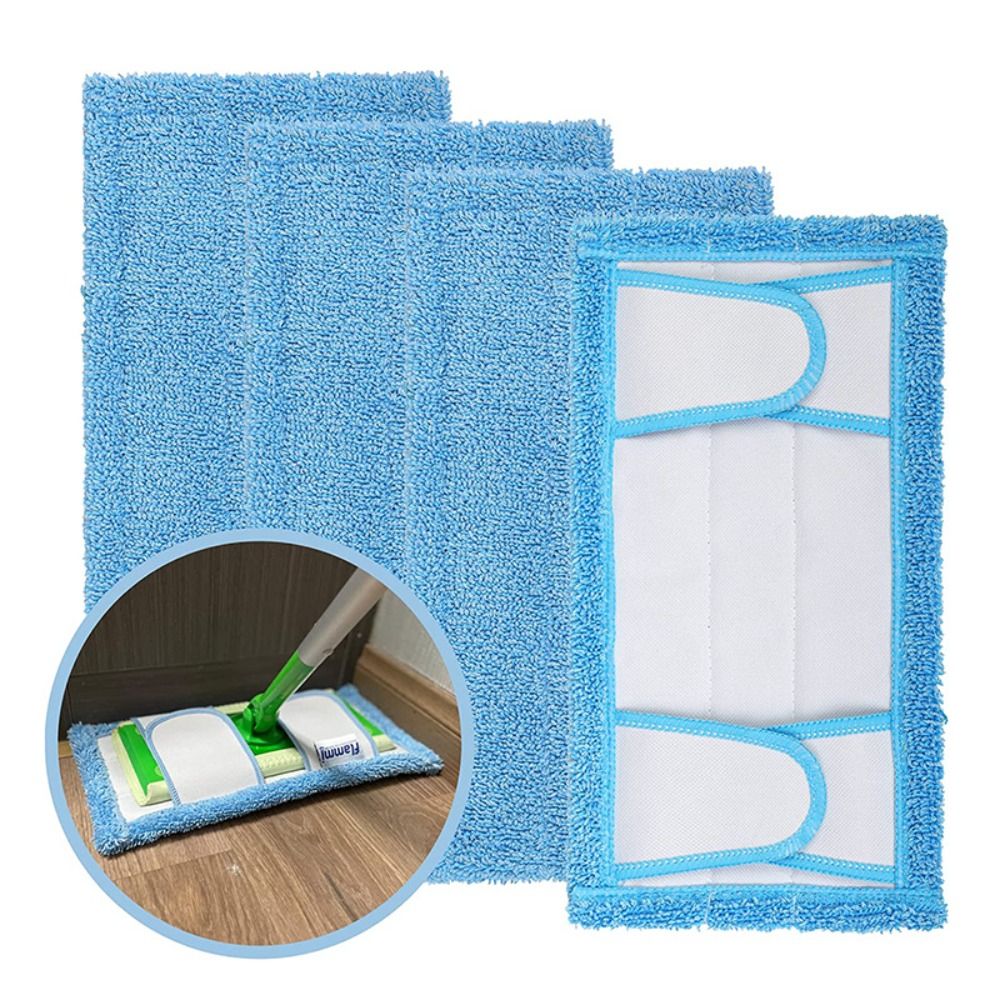 Cloth Pad Reusable - ผ้าถูพื้นแบบเปลี่ยนได้สำหรับผ้าเช็ดทำความสะอาดแบบเปียก/แห้งแผ่นไม้ถูพื้นไมโครไฟเบอร์ที่ถอดออกได้เครื่องมือทำความสะอาดนำกลับมาใช้ได้แผ่นใยขัด